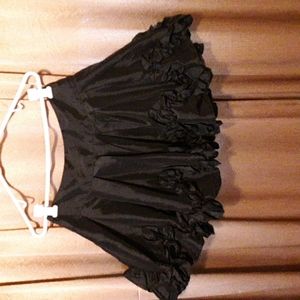 Black Rachel and Chloe mini skirt with ruffled bottom size small
